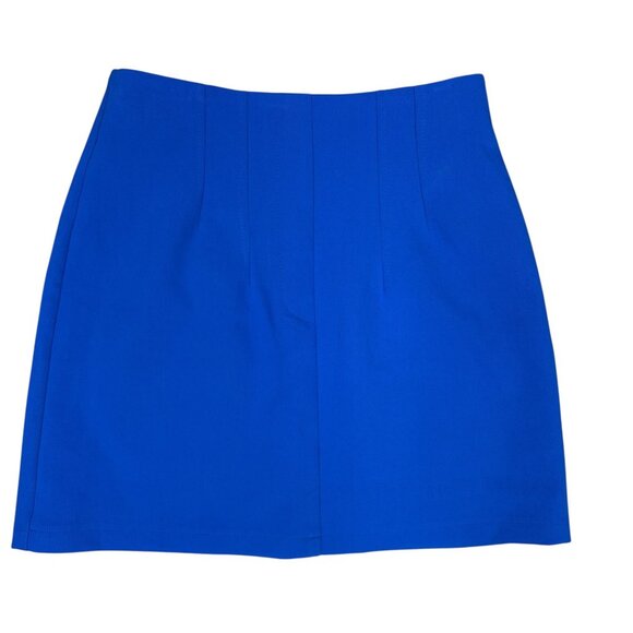 Zara Royal Blue Mini Skirt Size XSmall - Picture 1 of 5